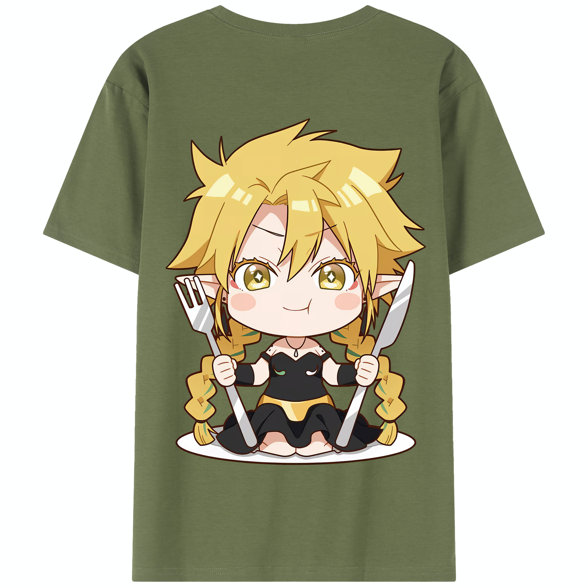 （画像用） 転スラ Regarding Reincarnated to Slime 綿100％半袖Tシャツ（背面プリント）